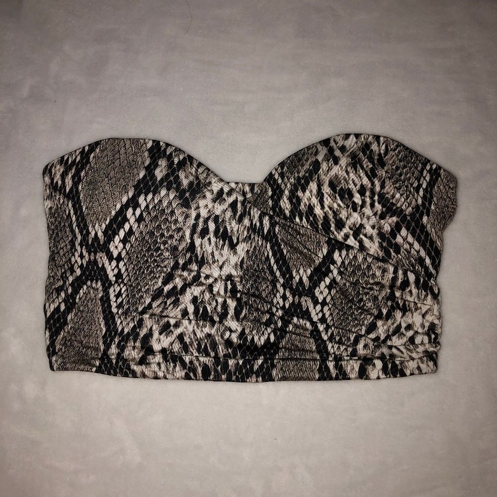 Snake Print Tube Top (Windsor)